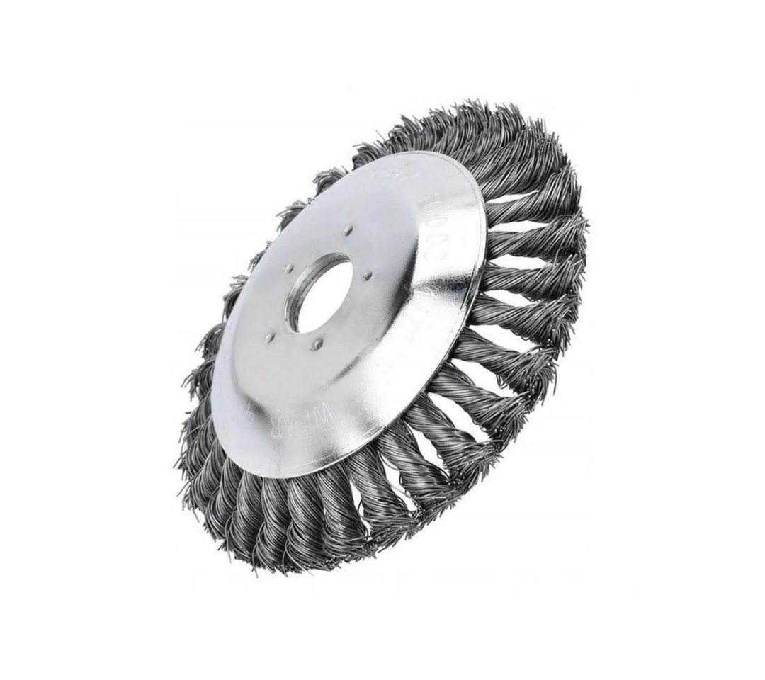 VERK GROUP Akku-Motorsense Profi Unkrautbürste 200 mm für Freischneider Motorsense 25 mm, (Unkrautbürste, 1 St., Unkrautbürste 200 mm für Freischneider und Motorsensen), 200 mm Durchmesser, Stahl-Drahtborsten, 25 mm Aufnahme Bild 5