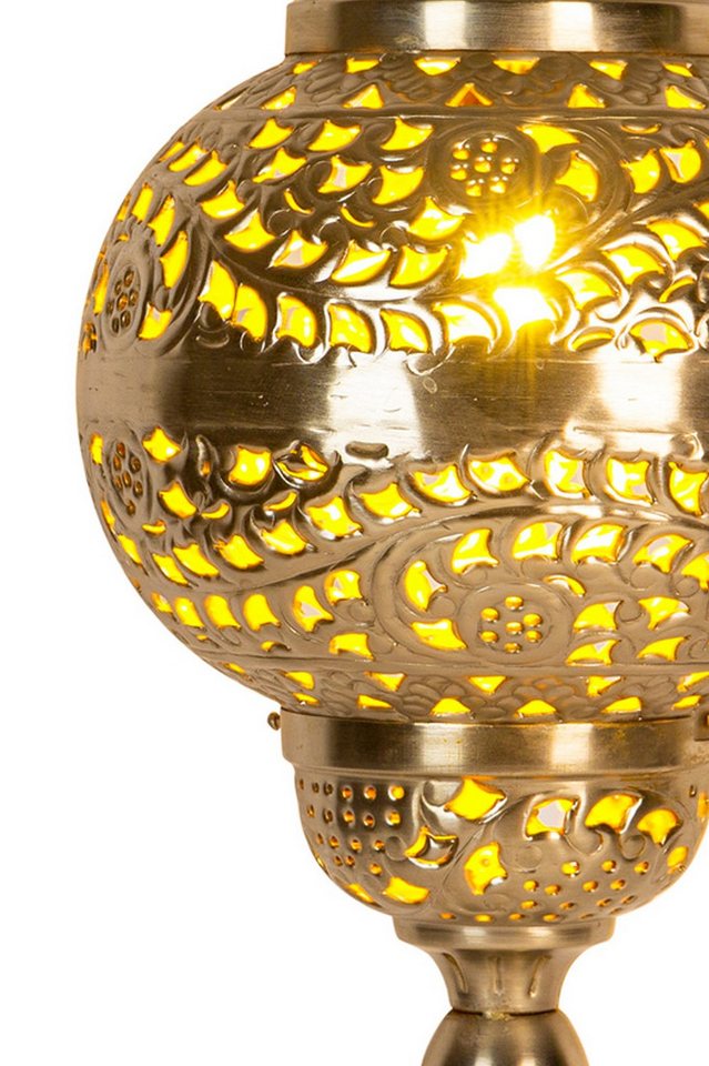 Marrakesch Orient & Mediterran Interior Pendelleuchte Lámpara colgante Fahda Silber, Lámpara oriental hecha a mano, 50 cm, Handarbeit Bild 5