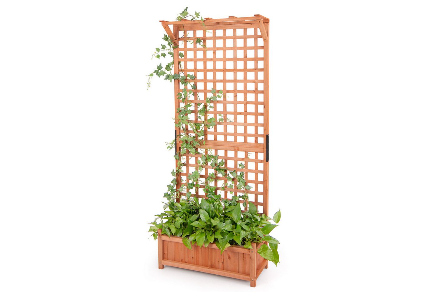COSTWAY Hochbeet (1 St), Blumenkasten mit Spalier & Dach, 75x33x181 cm Bild 5