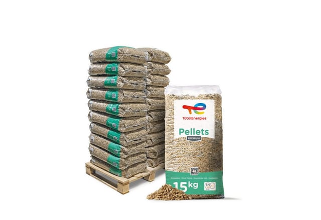TotalEnergies Holzpellets Premium ENplus A1 Holzpellets Weichholz, 300 kg, (Palette, 20-St)