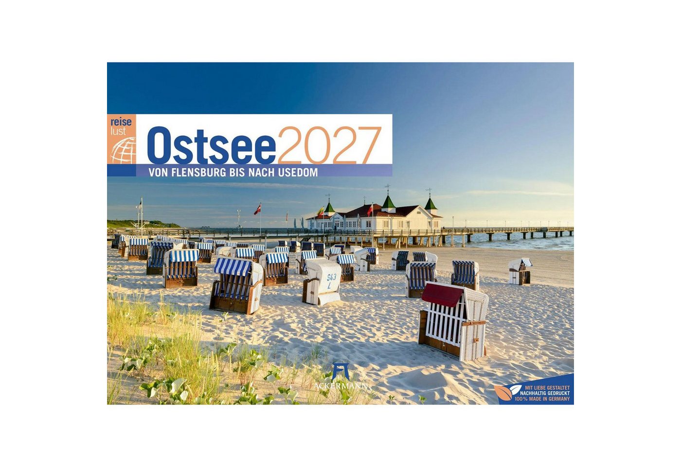 Ackermann Wandkalender Ostsee ReiseLust Kalender 2027, von Flensburg bis nach Usedom Bild 4