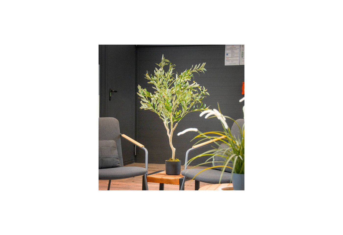 Künstliche Zimmerpflanze Künstlicher Olivenbaum, ca. 120 cm, Schweng Bild 2