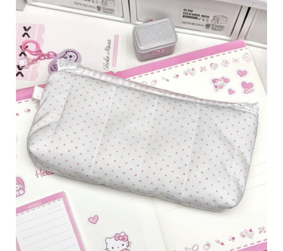 Diwzbyn Federtasche Mäppchen Mädchen, Schleife Federmäppchen, Aesthetic Federmappe, (Pencil Case fächern, Schulsachen Stiftebox), Federpenal Teenager Erwachsene für Schule Büro