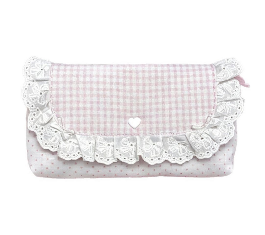 Diwzbyn Federtasche Mäppchen Mädchen, Schleife Federmäppchen, Aesthetic Federmappe, (Pencil Case fächern, Schulsachen Stiftebox), Federpenal Teenager Erwachsene für Schule Büro Bild 2