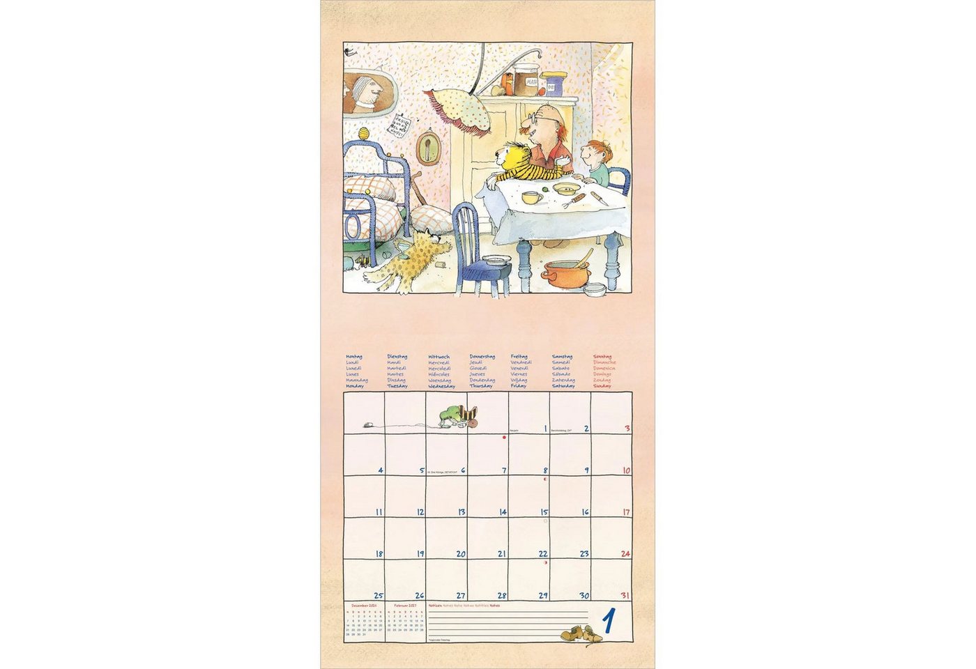 Wandkalender Janosch 2027 Bild 2