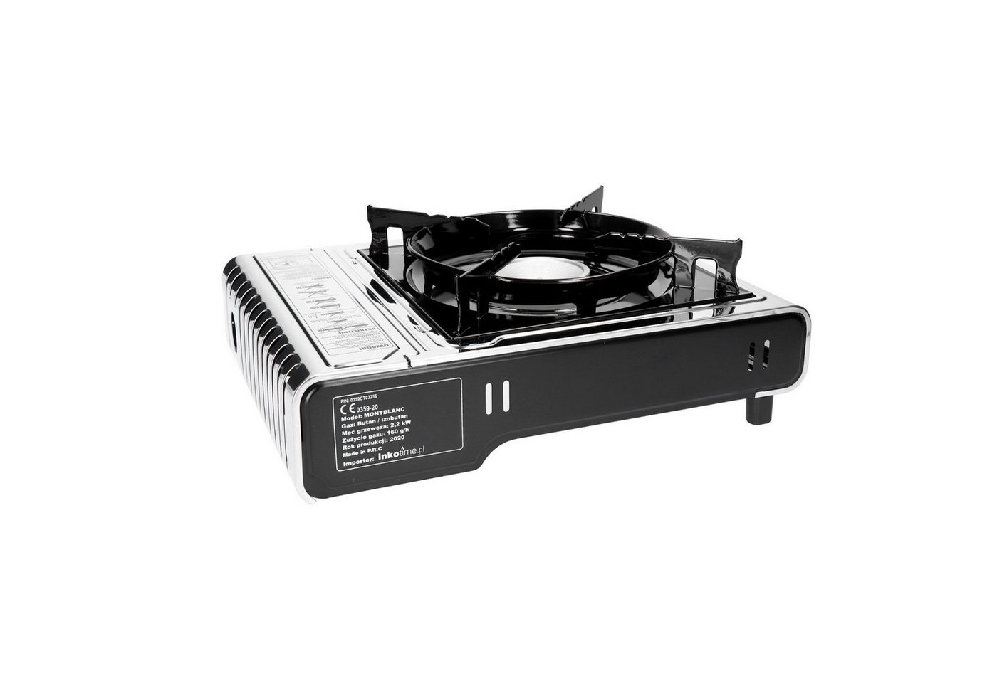 Alpen Camping Gasgrill Mount Blanc, [ 2,2 kW ] für Gaskartuschen, integr. Piezozündung Bild 2