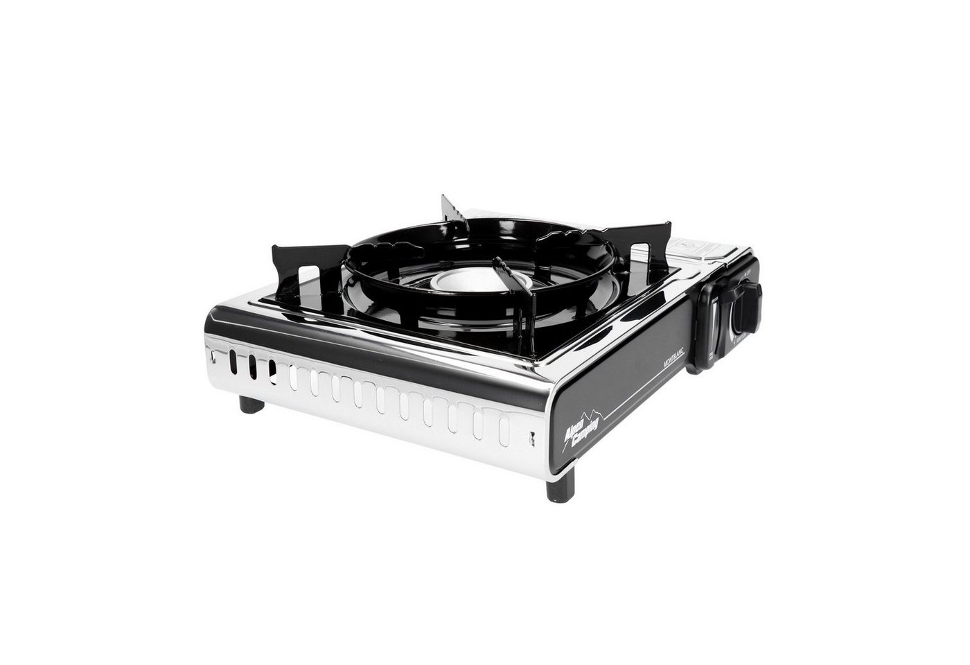 Alpen Camping Gasgrill Mount Blanc, [ 2,2 kW ] für Gaskartuschen, integr. Piezozündung Bild 3
