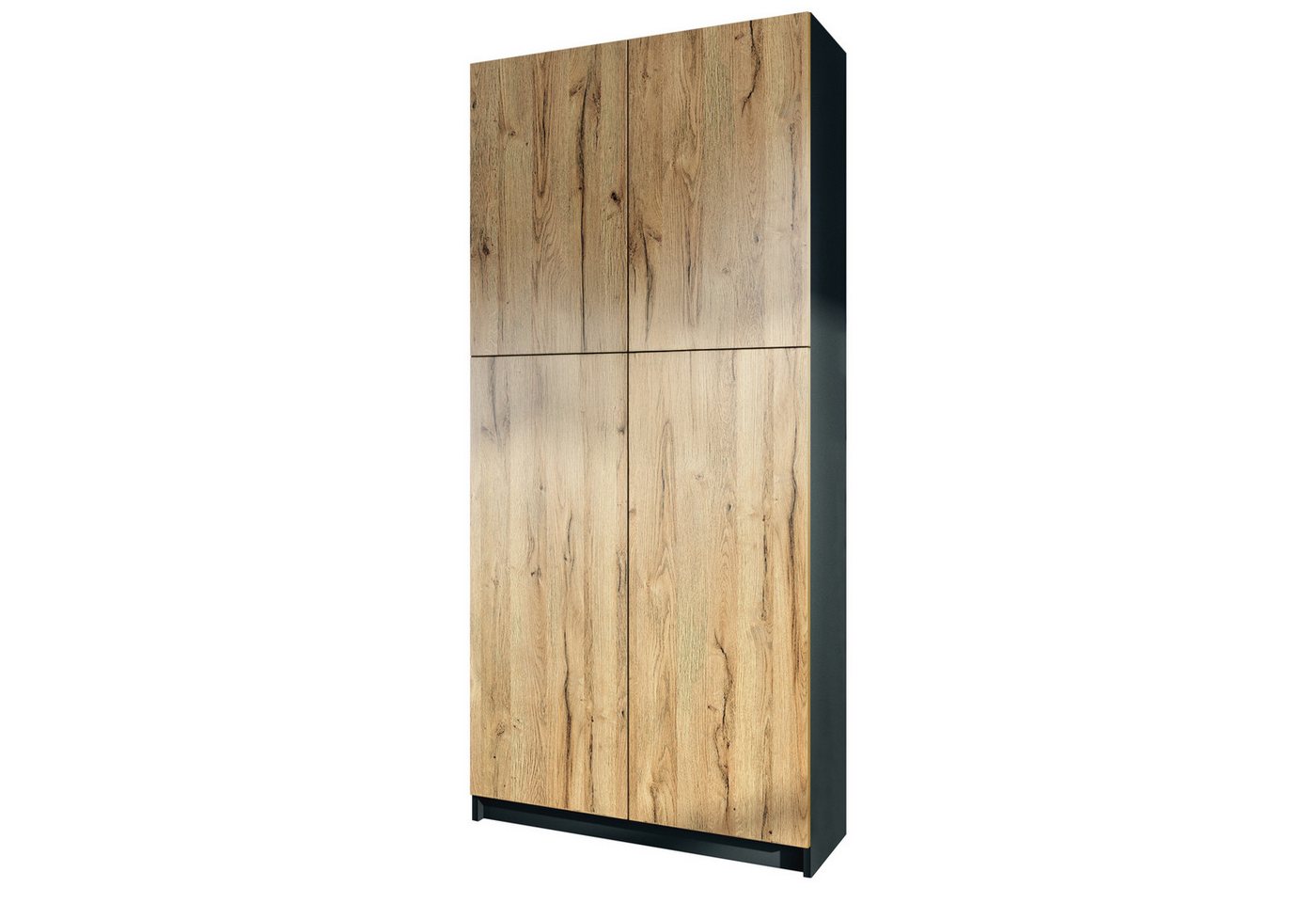 InnoFurn Aktenschrank Elona M1 Büroschrank (Aufbewahrungschrank, Schrank für Büro, Home Office (82 x 184 x 37 cm) Aufbewahrungschrank mit Soft-Close & Push-to-Open Bild 3