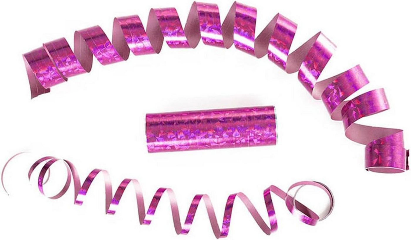 Party Marty Luftschlange Luftschlangen 'Holografisch' 4m / 1 Rolle, Pink Bild 3