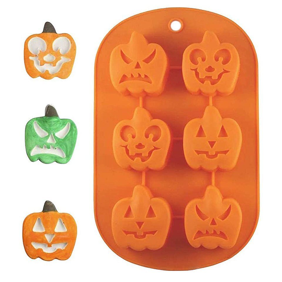 Metamorph Backform Kürbis Silikon Muffin Backform - Halloween Keks, Halloween Keks Bild 3