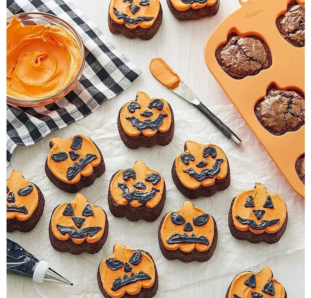 Metamorph Backform Kürbis Silikon Muffin Backform - Halloween Keks, Halloween Keks Bild 4