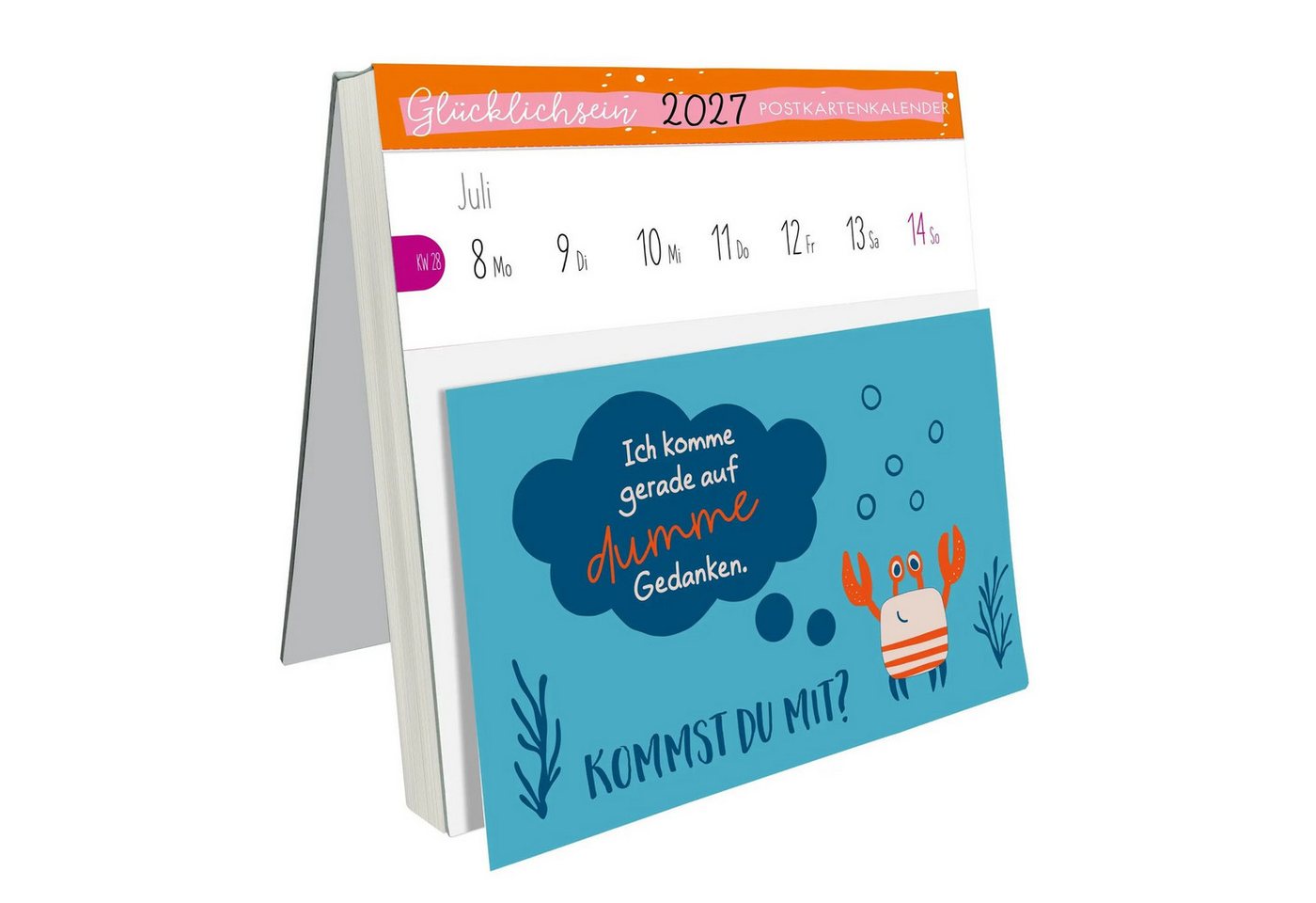 Lingen Tischkalender Postkartenkalender Glücklichsein 2027 by konfettiberlin