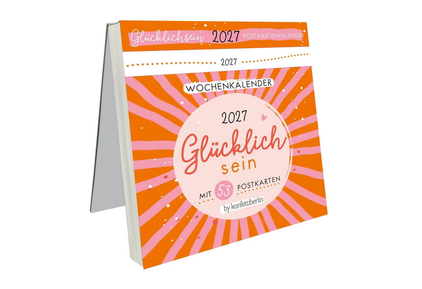 Lingen Tischkalender Postkartenkalender Glücklichsein 2027 by konfettiberlin Bild 5