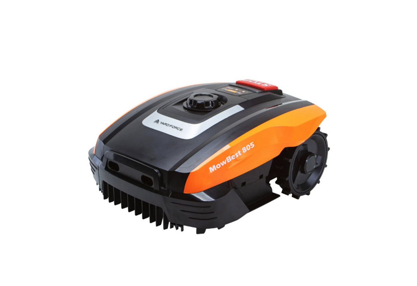 Yardforce Rasenmähroboter Mowbest 805 & AR SH02-EU, plus Mähroboter-Garage