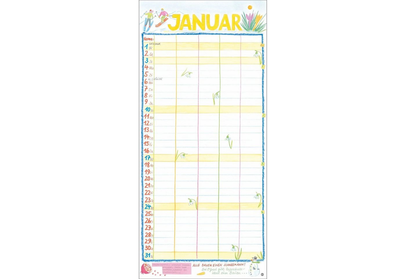 HEYE Wandkalender Gabi Kohwagner Unser Familienkalender 2027
