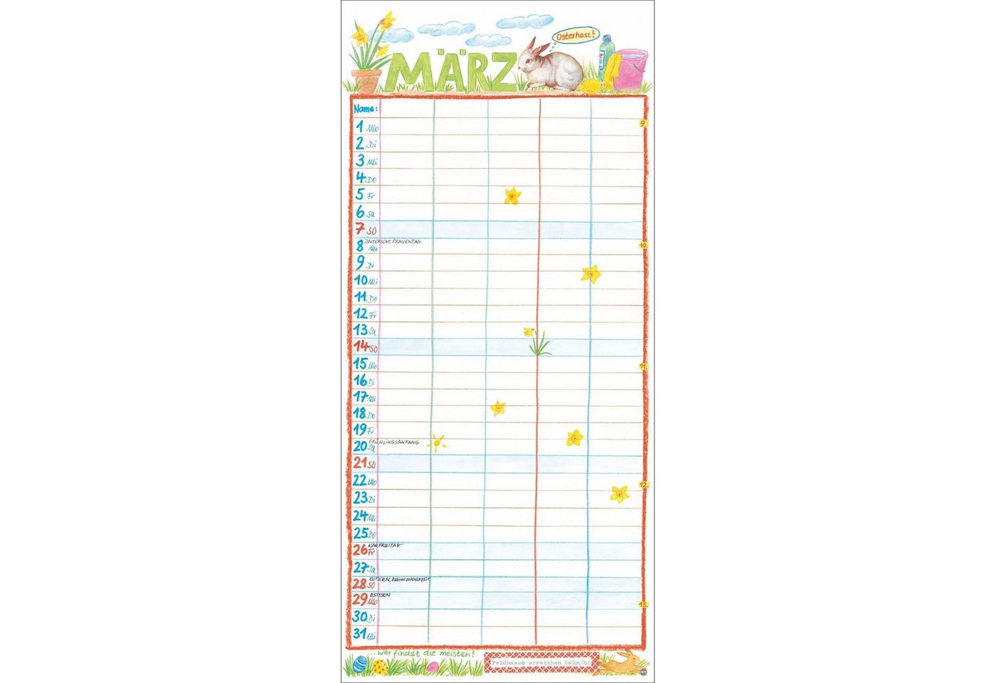 HEYE Wandkalender Gabi Kohwagner Unser Familienkalender 2027 Bild 2