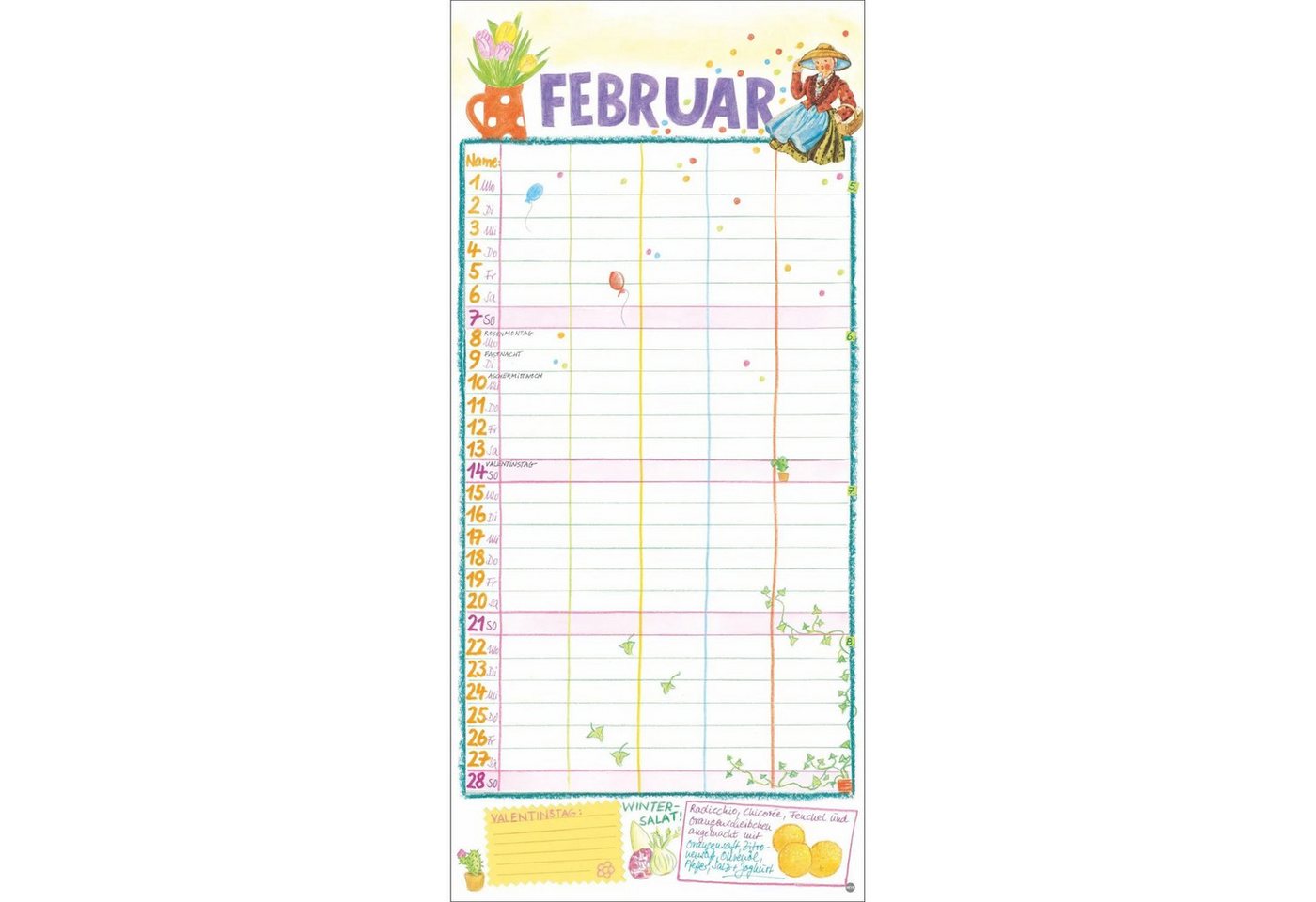 HEYE Wandkalender Gabi Kohwagner Unser Familienkalender 2027 Bild 4
