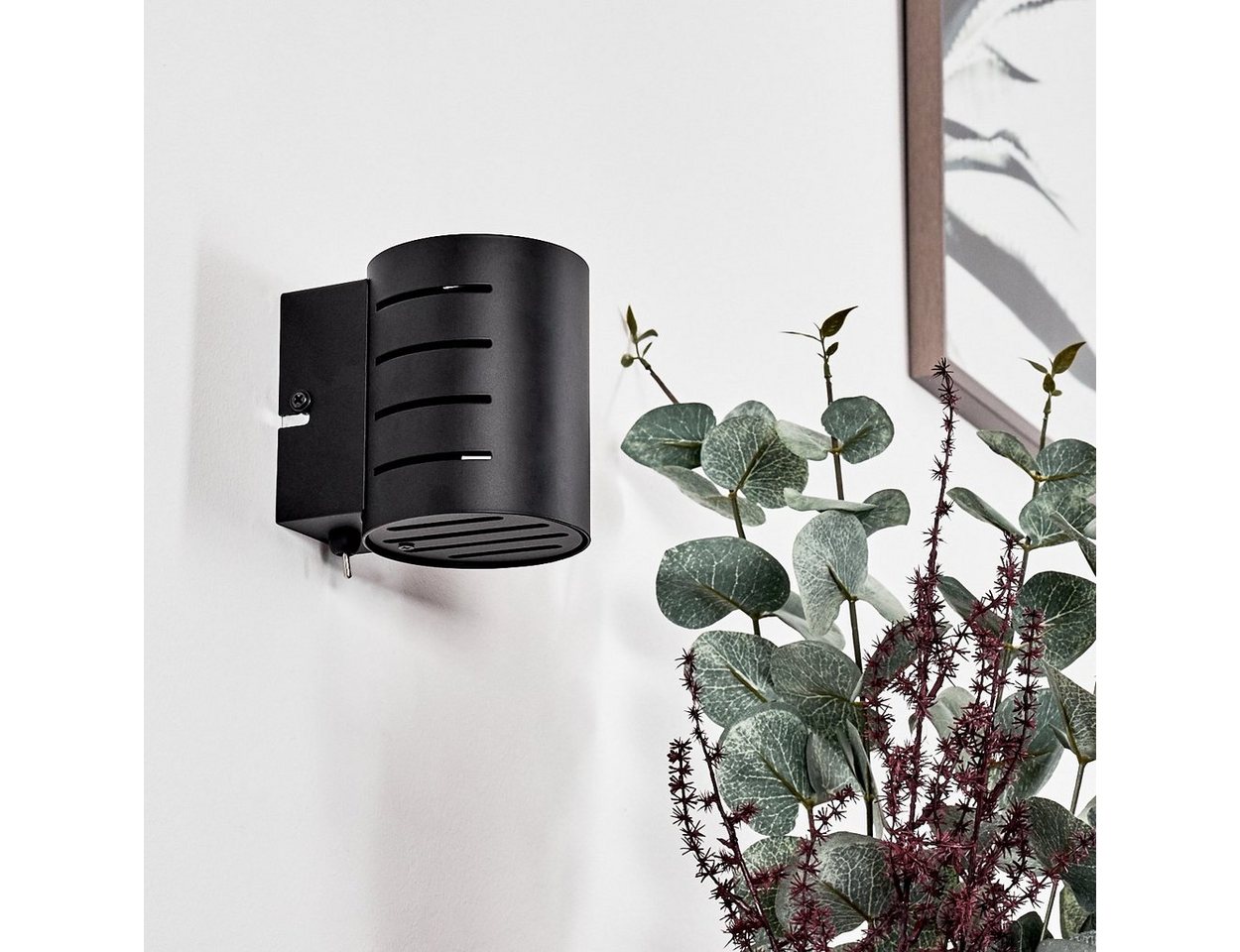hofstein Wandleuchte »Terne« moderne Wandlampe aus Metall in Schwarz, ohne Leuchtmittel, Innenleuchte mit Up & Down Lichteffekt, An-/Ausschalter, G9 Bild 4