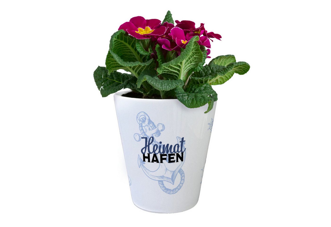 speecheese Blumentopf Alter Anker Blumentopf mit Spruch Heimathafen Bild 2