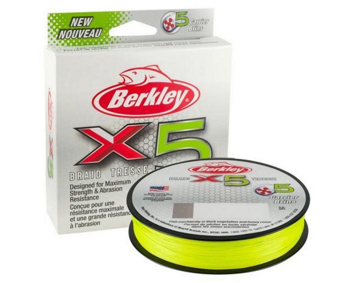 Berkley Angelschnur Berkley X5BFS40-GG BERKX5 0,25MM 150M 27.0KG FLGRN geflochtene Schnur, 0,27 mm Fadendurchmesser