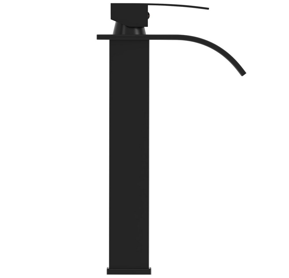 Lomadox Waschtischarmatur FAUCET-140 Edelstahl Waschbeckenarmatur 30,5 cm hoch in Schwarz matt Bild 3