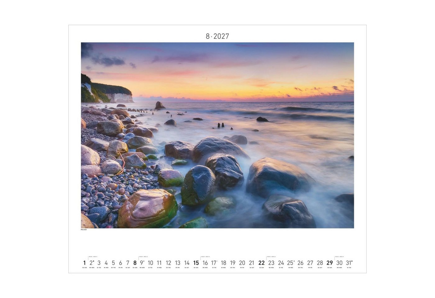 PALAZZI Wandkalender Nordisches Licht 2027 Bild 2