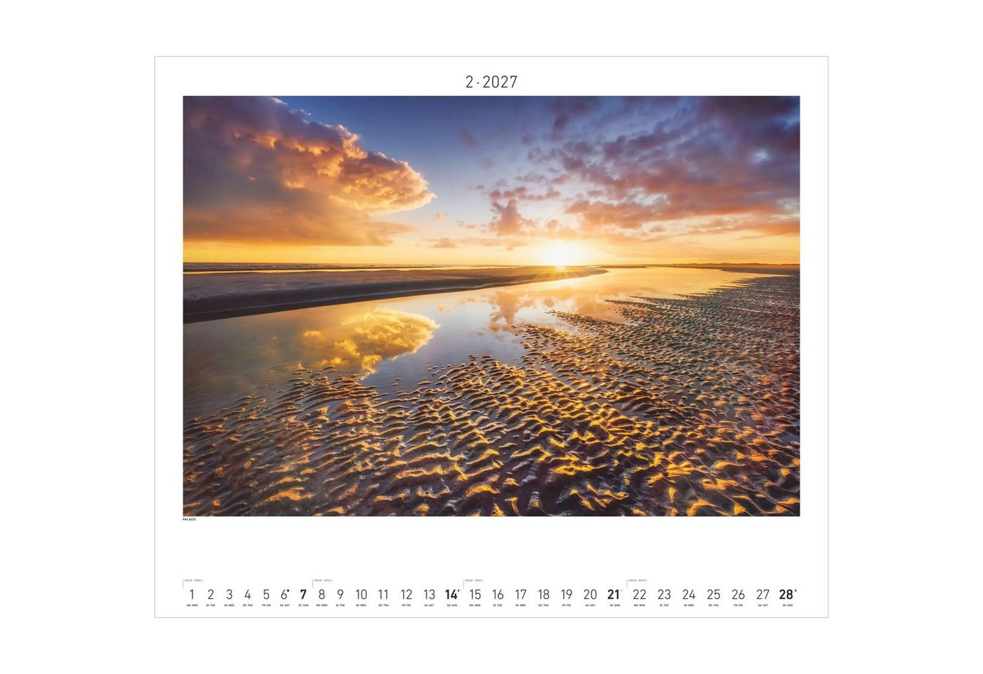 PALAZZI Wandkalender Nordisches Licht 2027 Bild 3