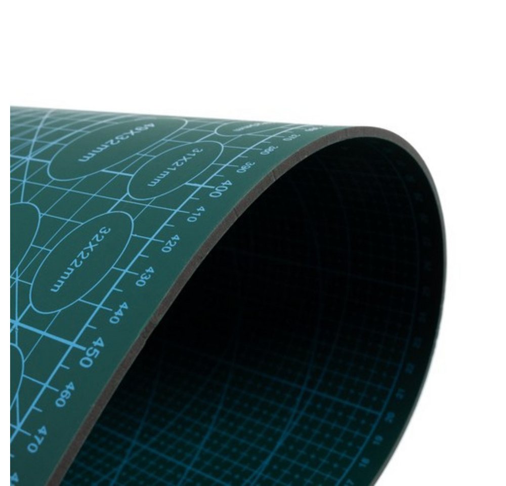 BIGSTREN Modellierwerkzeug Modellierschneidematte A2, (Spar-Set, 1 St., doppelseitig), Skalen und Hilfslinien auf beiden Seiten für präzises Schneiden Bild 2
