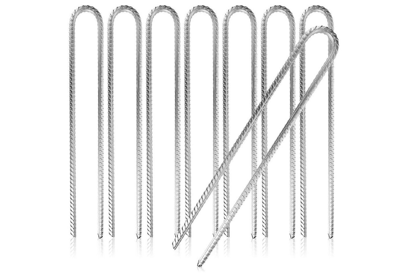 com-four Bodenanker XL Bodenanker aus massivem Stahl - extrem stabile Erdanker, (8-St) Bild 2