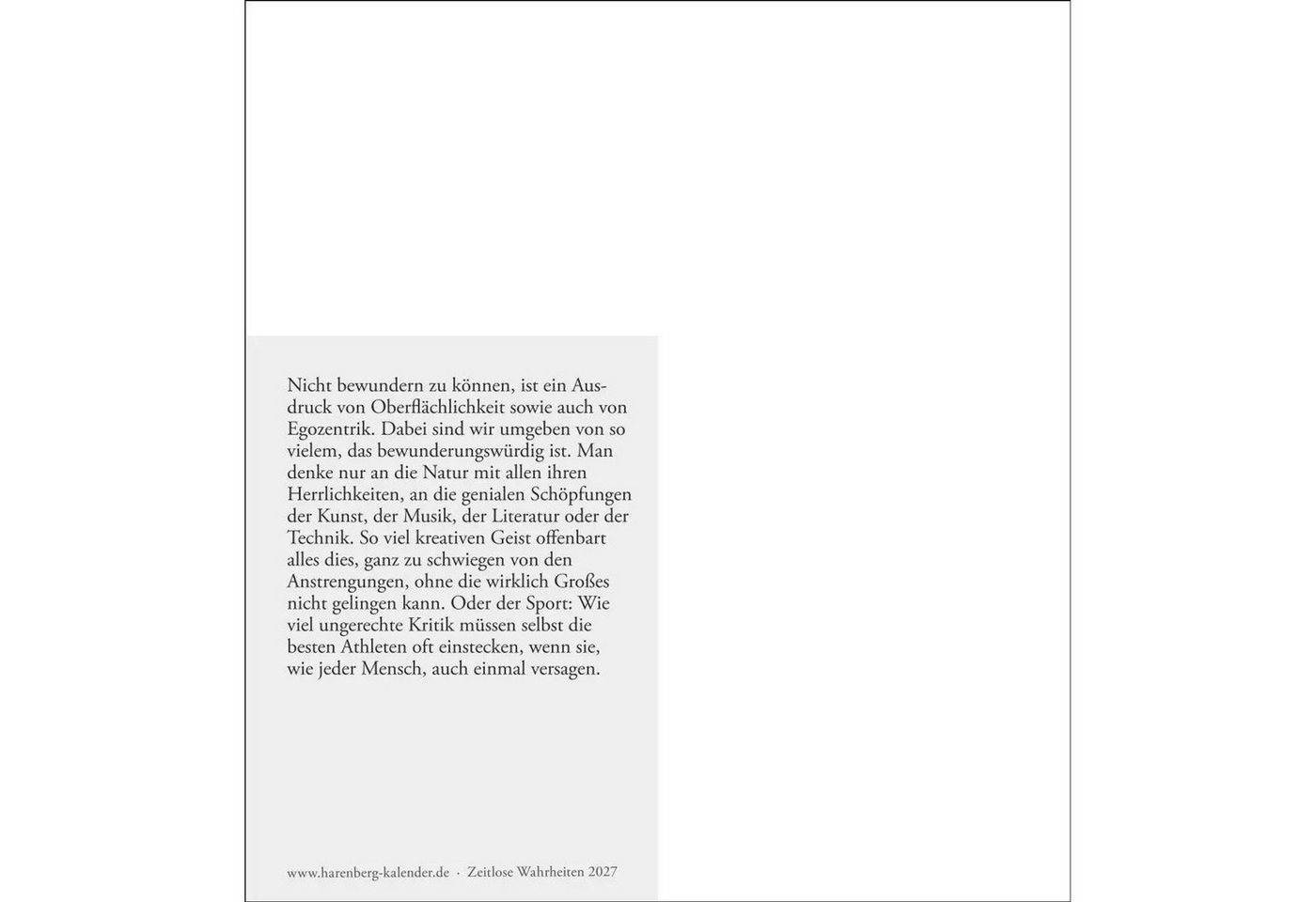 Harenberg Kalender Verlag Tischkalender Zeitlose Wahrheiten Postkartenkalender 2027 - Kalender mit 53... Bild 2