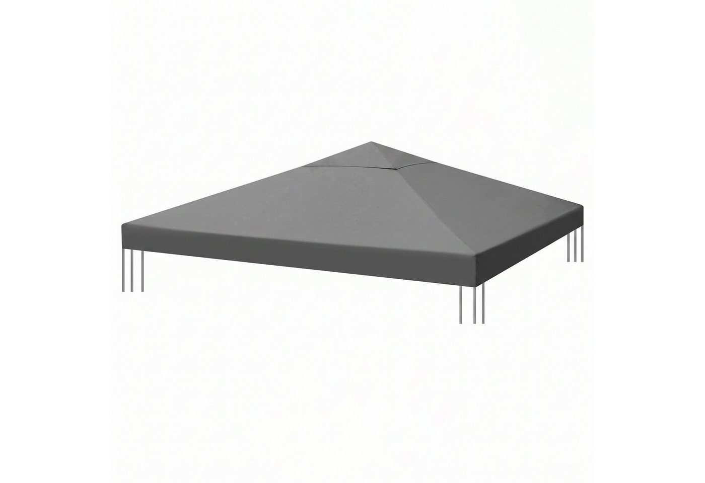 Sekey Pavillon-Ersatzdach Pavillondach 3x3 Ersatzdach Wasserdicht, 800D Polyester, mit Doppelter PU-Beschichtung, für Gartenpavillon 3 x 3 m