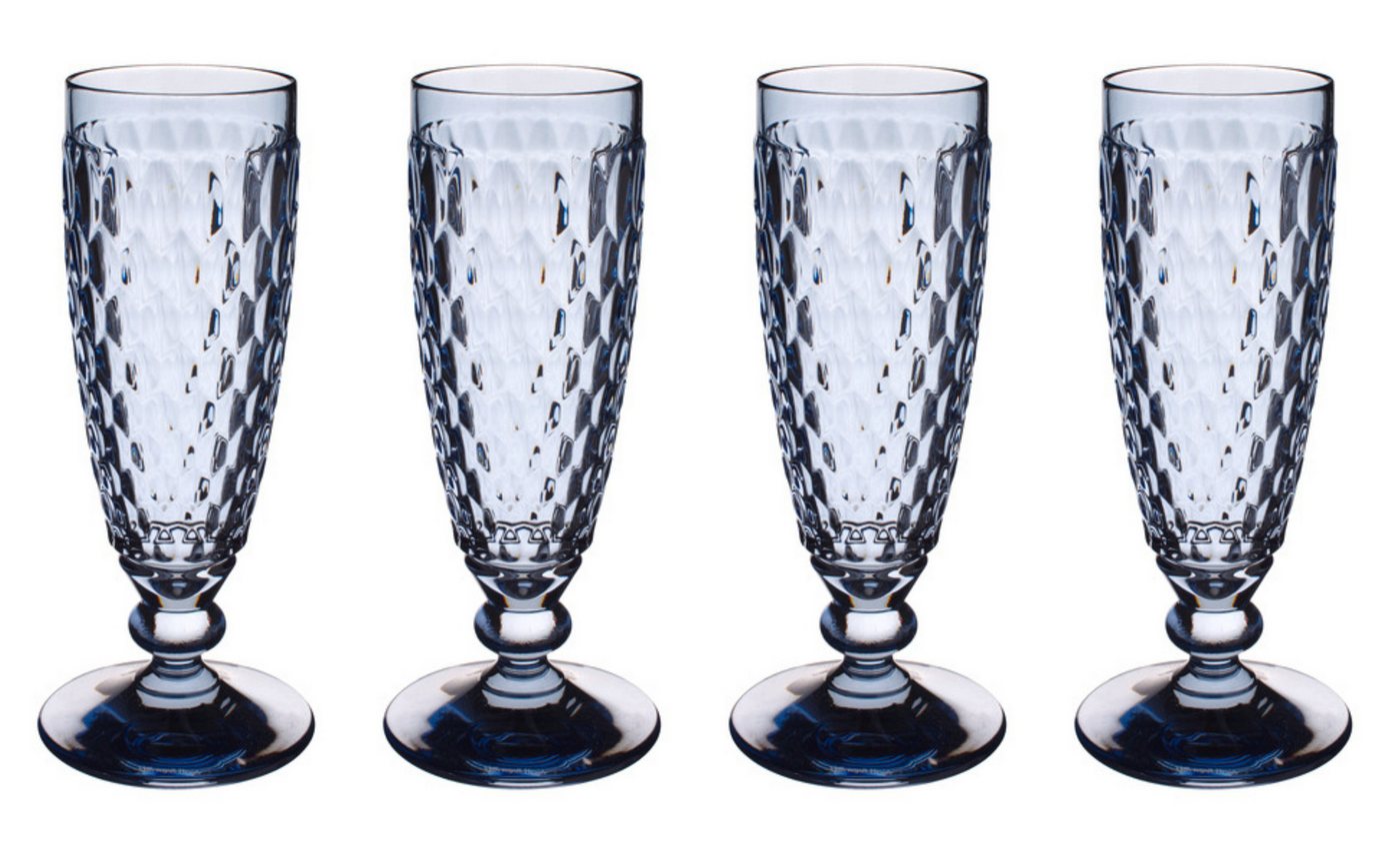 Villeroy & Boch Sektglas Boston Coloured, Kristallglas, Spülmaschinengeeignet, Blau, Boston, H: 16.3cm Bild 3