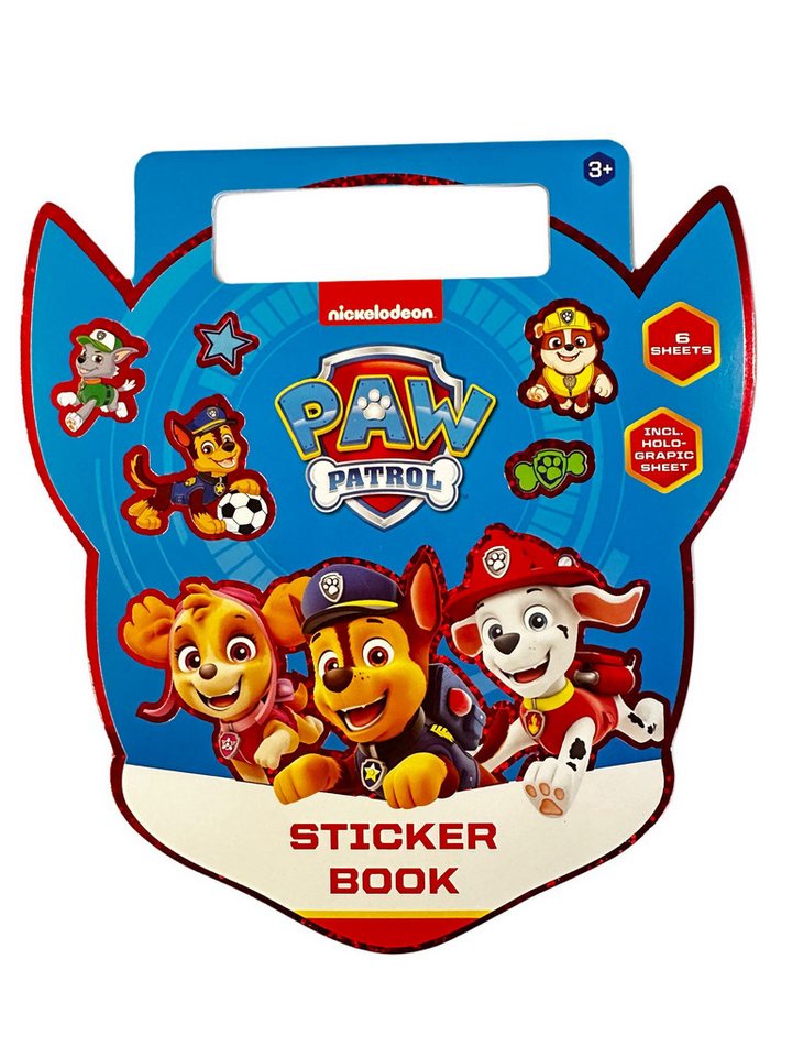 Nickelodeon Sticker Paw Patrol Aufkleber Buch mit Chase, Marshall, Rubble 50 Sticker bunt, (Set 1-tlg), Chase,Marshall,Rubble,Skye und Rocky Geschenke für Jungen und Mädchen Bild 4