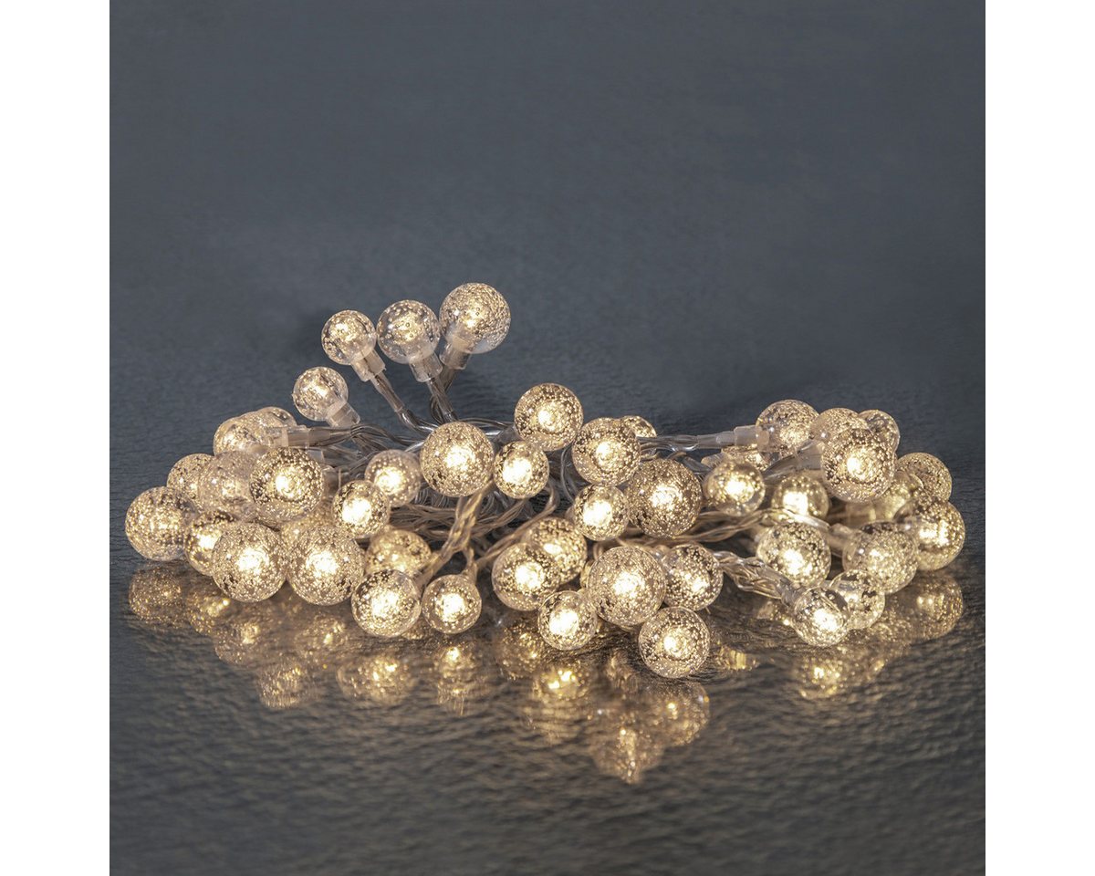 STAR TRADING LED-Lichterkette BERRY 50 transparente Mini Kugeln L: 5m Deko Lichterkette für Außen, 50-flammig Bild 2