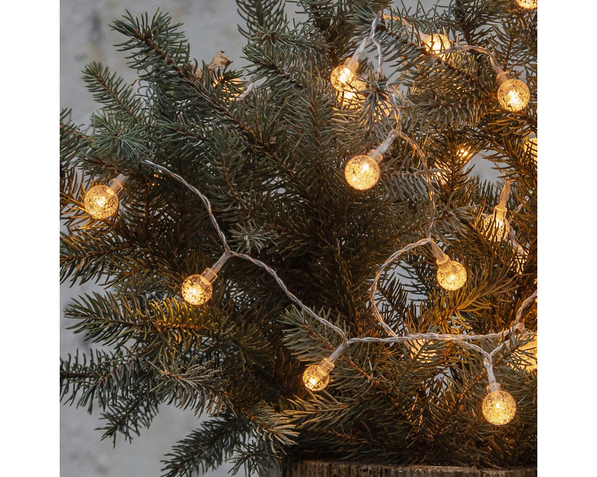 STAR TRADING LED-Lichterkette BERRY 50 transparente Mini Kugeln L: 5m Deko Lichterkette für Außen, 50-flammig Bild 4