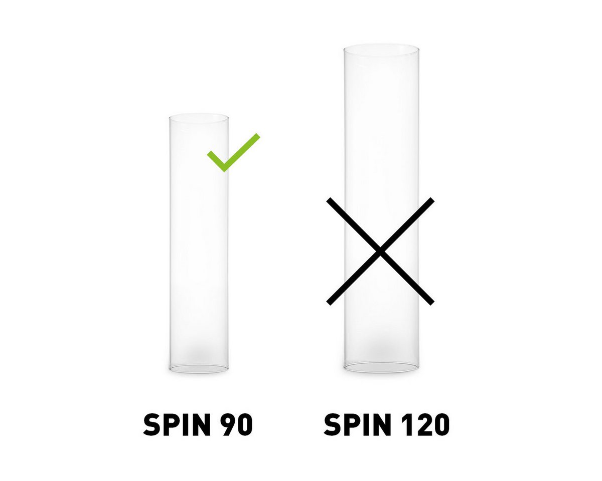 höfats Tischfeuer Glaszylinder SPIN classic (Ersatzteil für SPIN, Glaszylinder aus hitzebeständigem Borosilikatglas) Bild 4