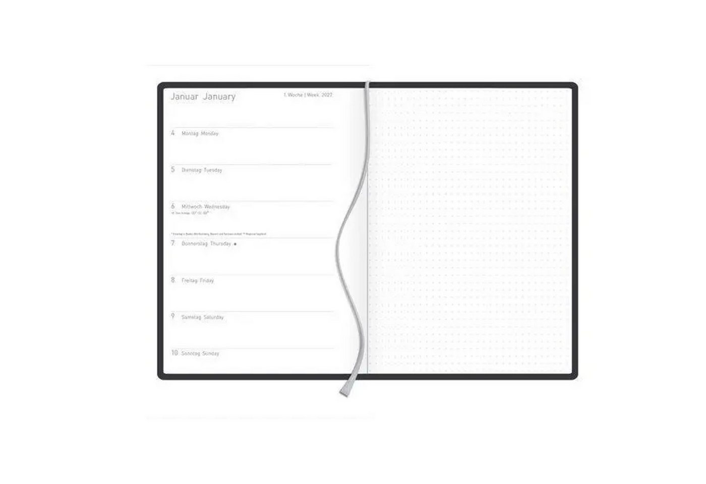 Korsch Verlag Taschenkalender Timer Soft Touch 18 Monate petrol 2027/2028 Bild 4