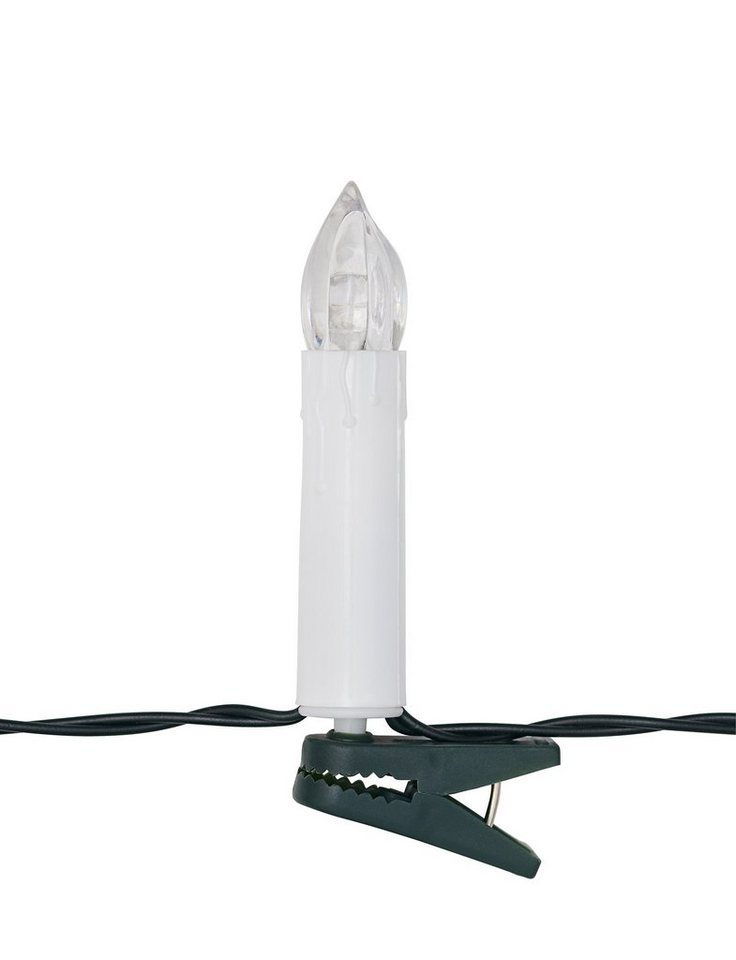 IC Winterworld LED-Lichterkette LED Lichterkette Weihnachtsbaum für innen, strombetrieben, 16-flammig, ohne Batterien, Retro Weihnachtskerzen für den Christbaum