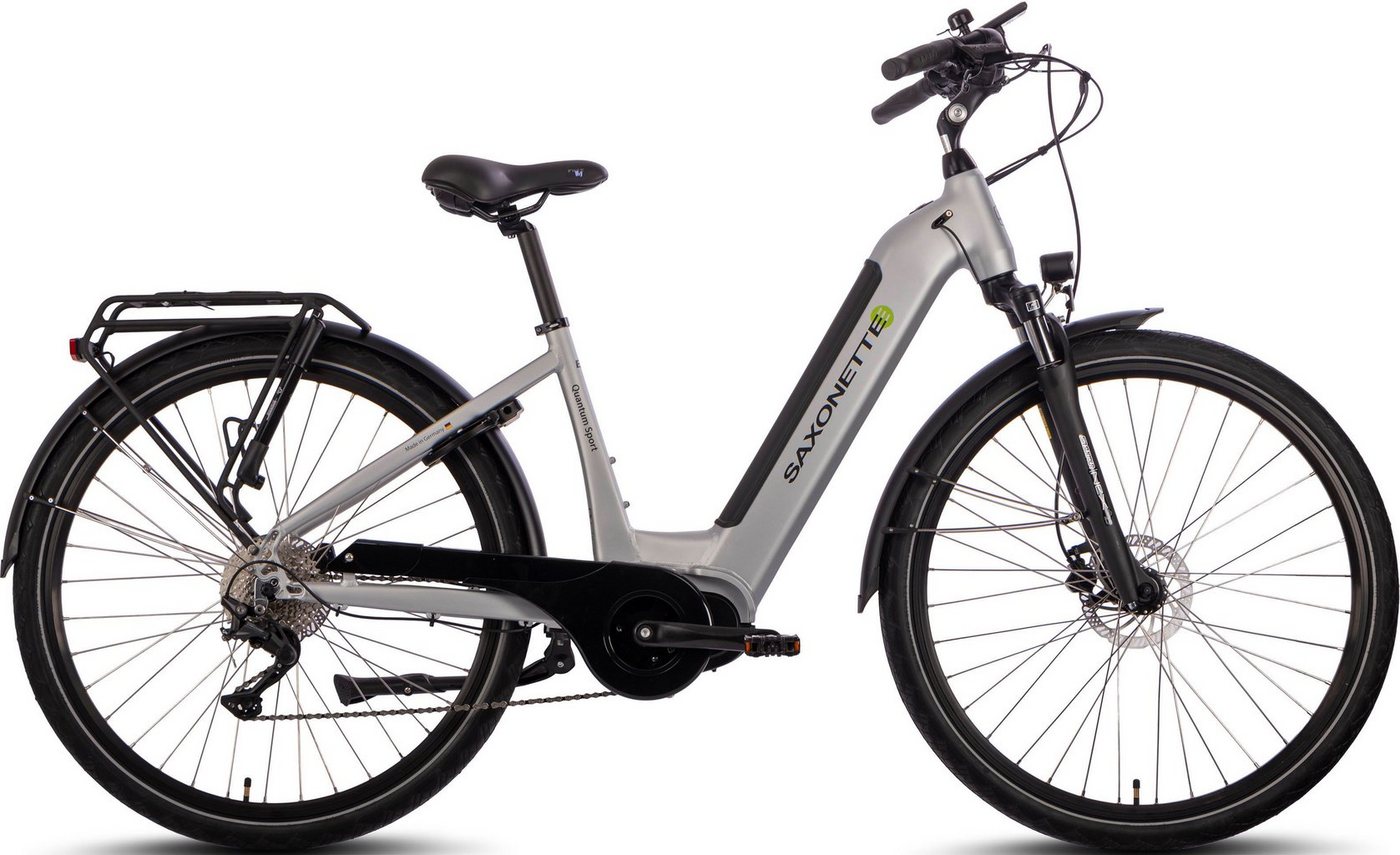 SAXONETTE E-Bike Trekkingrad Quantum Sport Wave, 10 Gang Shimano, Kettenschaltung, Mittelmotor, 540 Wh, Pedelec, Elektrofahrrad für Damen u. Herren Bild 4
