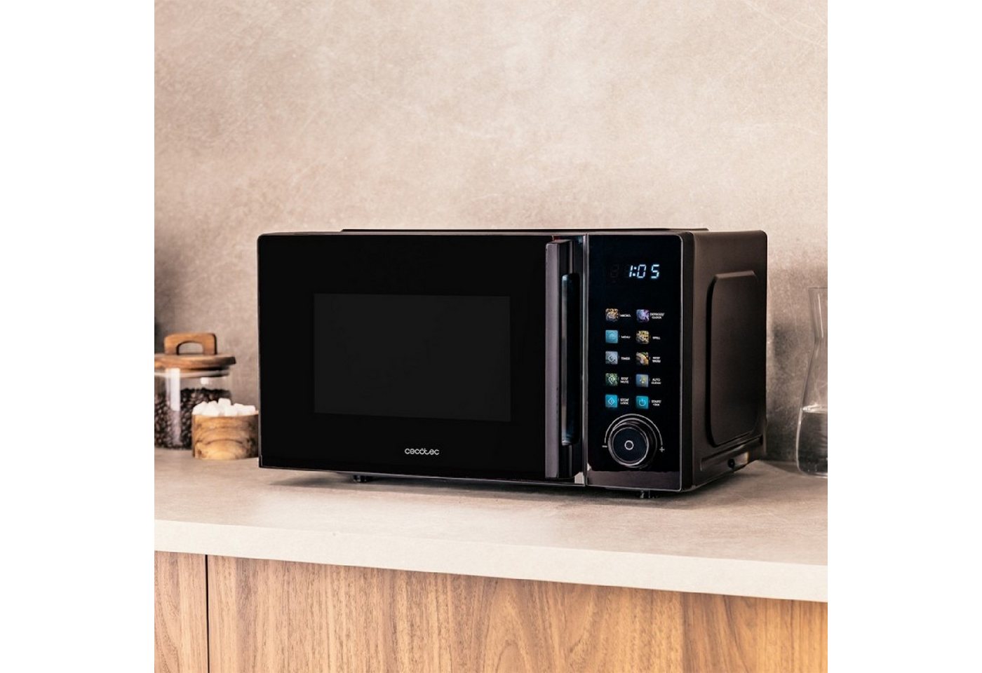 Cecotec Mikrowelle, Proclean 6030 Black with colorful screen Bild 2