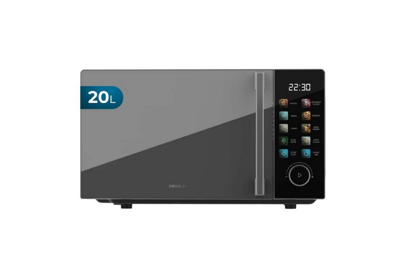 Cecotec Mikrowelle, Proclean 6030 Black with colorful screen Bild 4