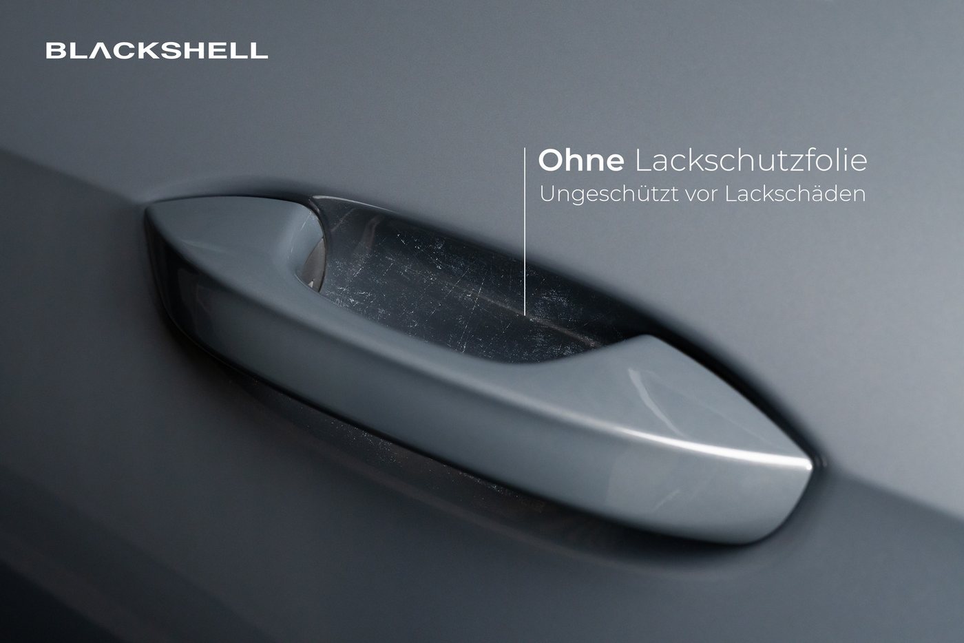 Blackshell Lackschutzfolie Lackschutz Türgriffmulde / Griffschale Auto 6 teiliges Set, (Set, 6-Teilig), Lackschutzfolie für ihre Türgriffmulden, Rundum Set, 6 Teilig Bild 4