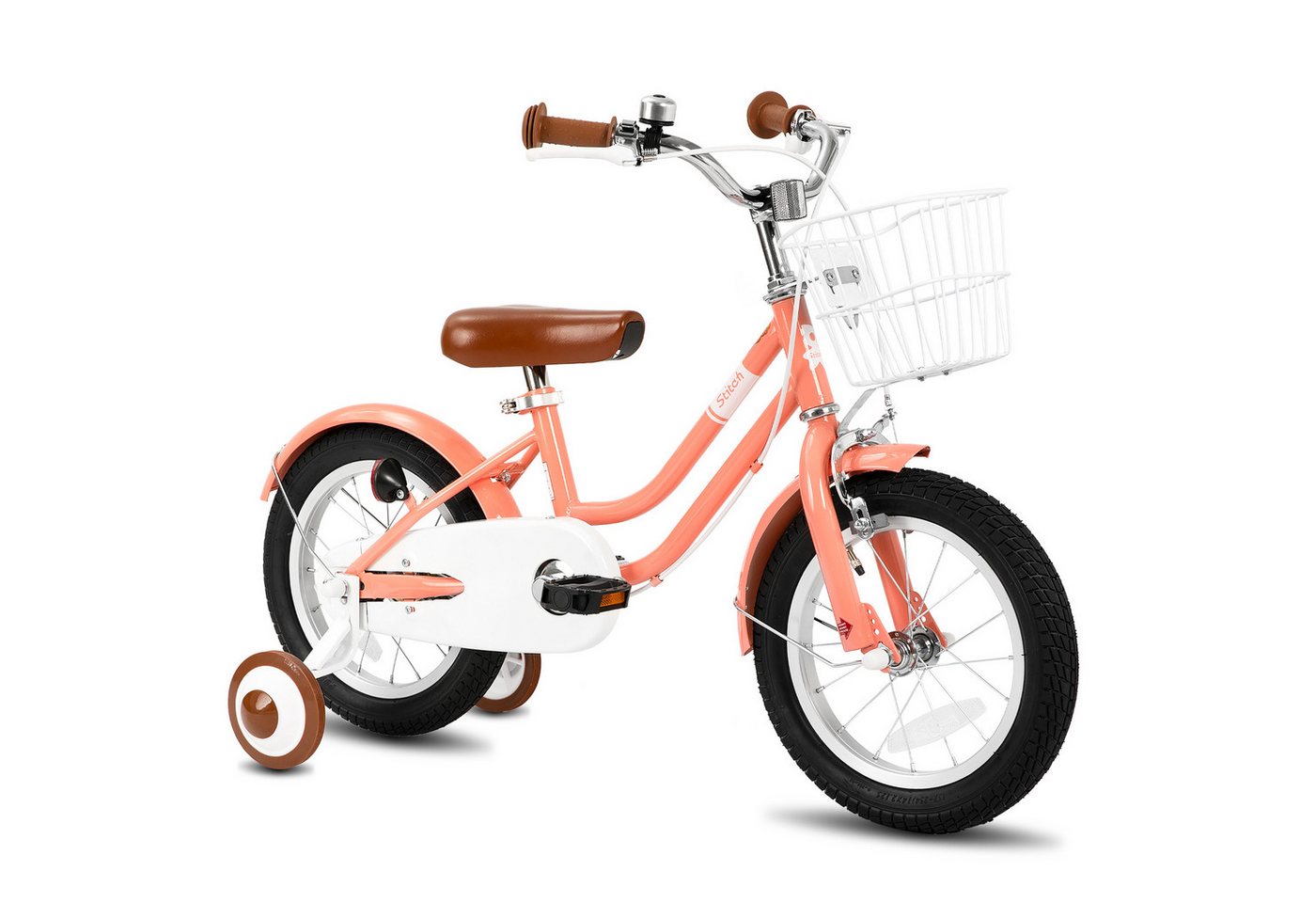 JOYSTAR Kinderfahrrad Kinderfahrrad mit Korb, abnehmbaren Stützrädern für Kinder 2‑9 Jahre, Ausgestattet mit Doppelhandbremsen, Stützrädern, Schutzblechen, Korb Bild 5