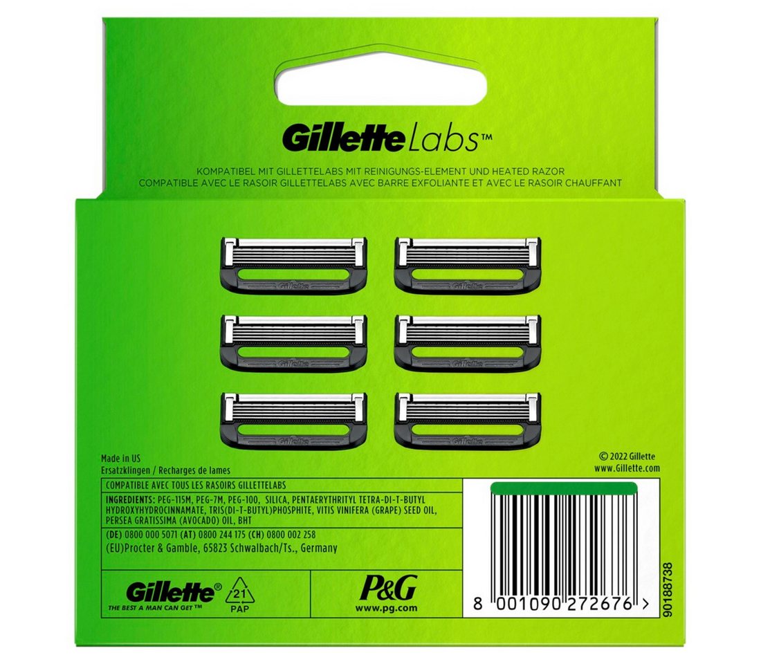 Gillette Ersatzscherkopf Gillette Labs Systemklingen 6er Bild 2