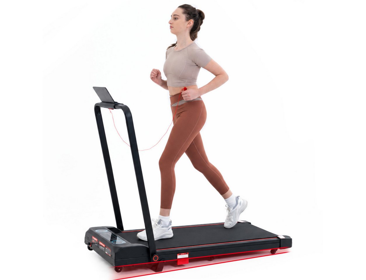 LIKESPORTING Laufband zu Hause,Walking Pad 6/8/10 km/h, leiser Motor, Fernbedienung, 40*98cm Laufbereich, 1400W, 1-10 km/h,Max 6%Steigung Bild 3