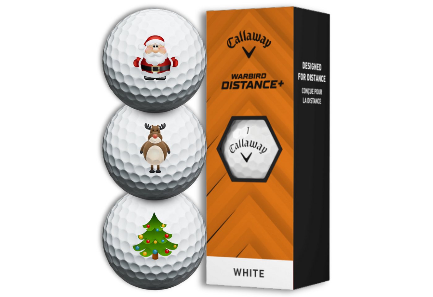 Callaway Golfball Warbird Weihnachtsgolfbälle Christmas Golfbälle 3er Set (1-St) Bild 2