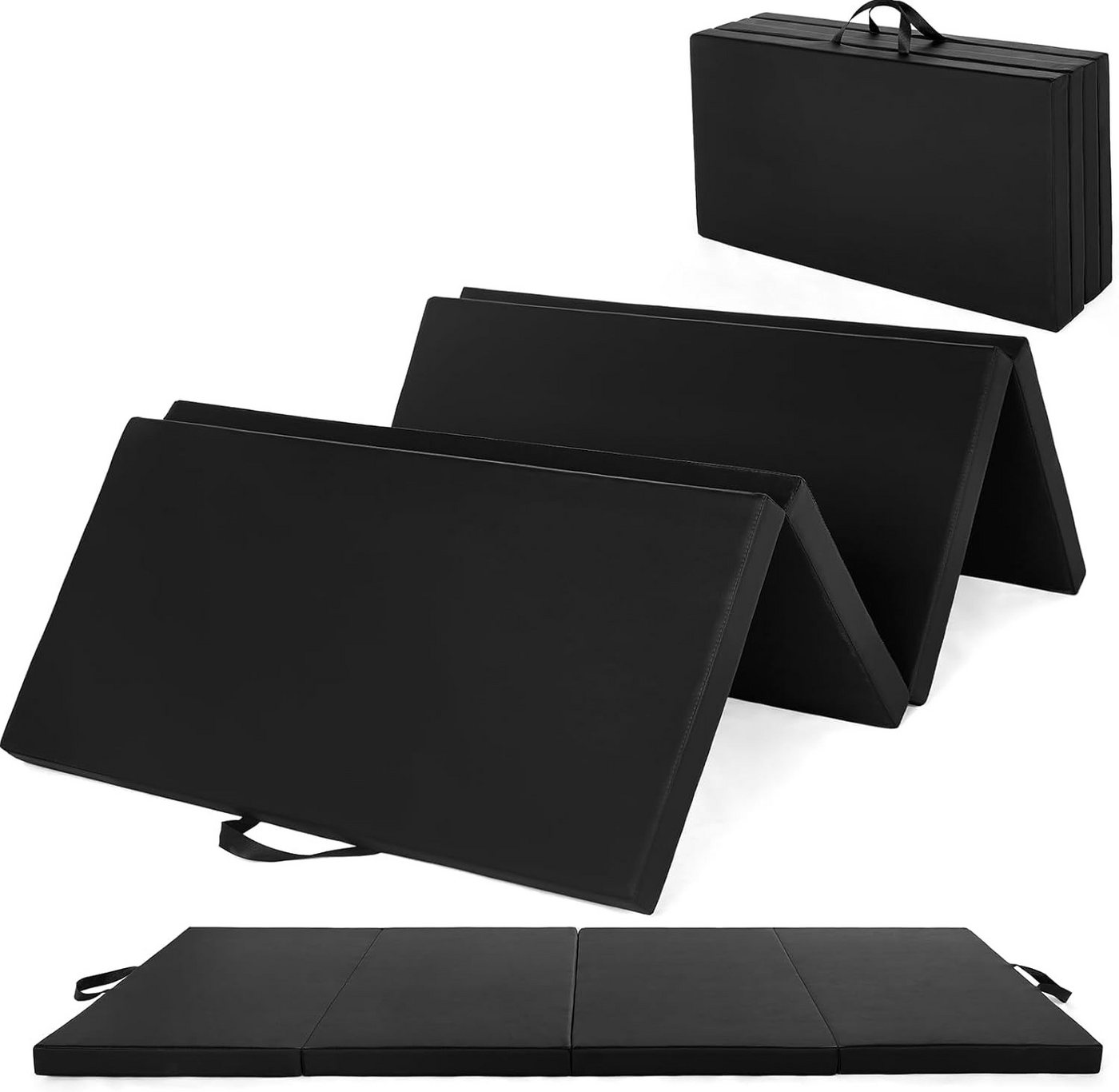 GarveeMore Gymnastikmatte 4-fach faltbare Fitnessmatte 180x90x5cm Bild 2