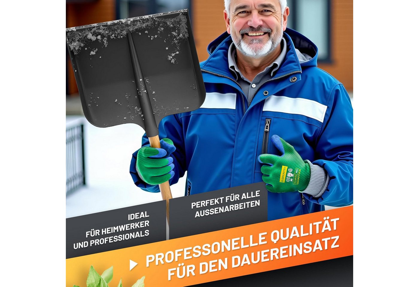 GRÜNTEK Winter-Arbeitshandschuhe THERMO Arbeitshandschuhe mit Thermofutter, Schutz Winterhandschuhe (Set, 4-St., 4 Paar für Herren und Damen Gr. XL/10) Garten-Handschuhe für Gebrauch im Herbst und Winter Bild 5