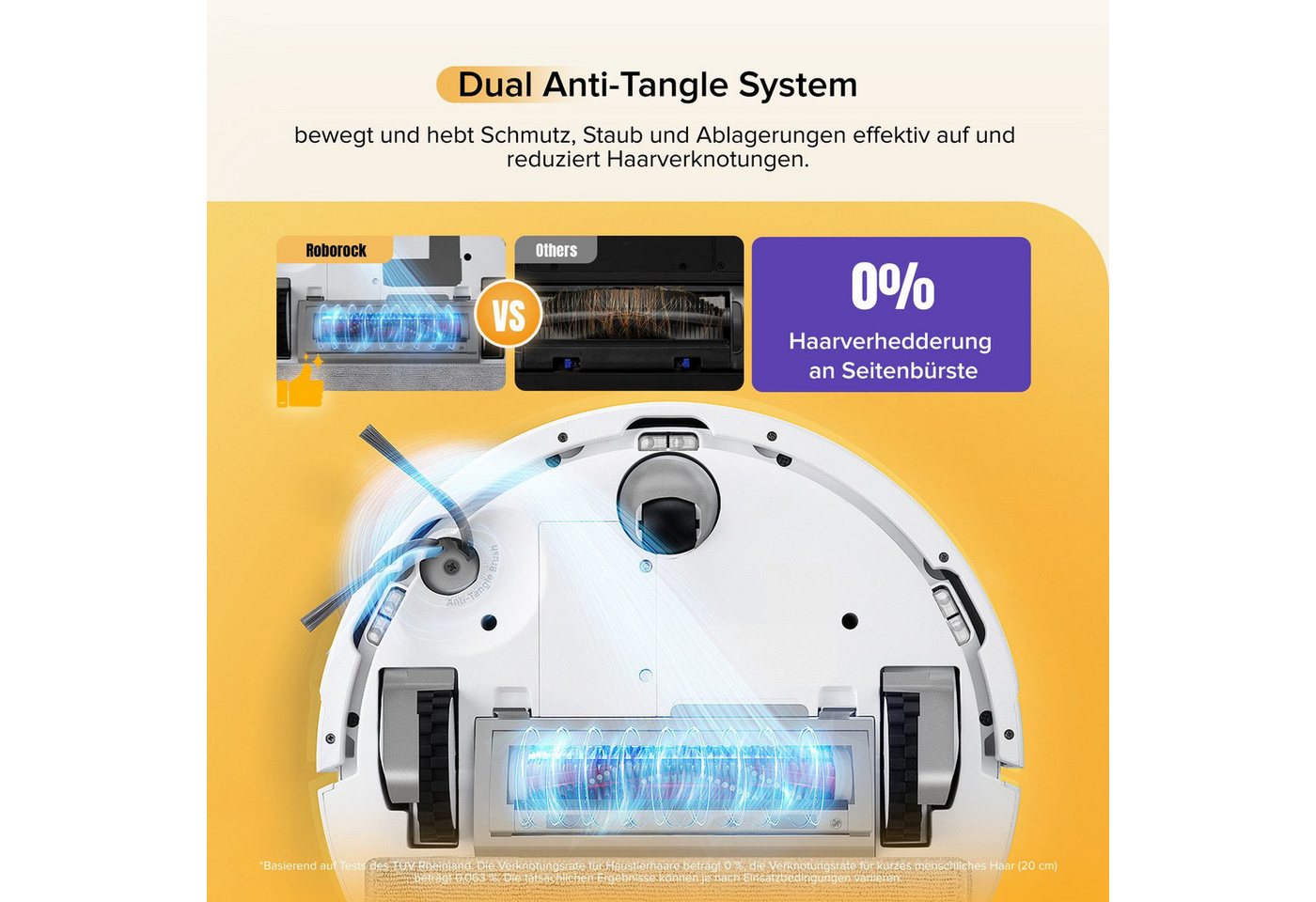 Roborock Saugroboter mit Wischfunktion Roborock Q7 M5, 10000Pa (Upgrade von Q5 Pro), Einstiegsleistung, Perfekt für Haustierbesitzer, Dual Anti-Tangle System,Präzise Navigation, App-Steuerung