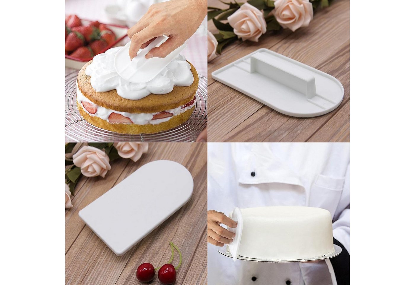 FELIXLEO Gemüseschneider 13tlg Modellierwerkzeug für Fondant Kuchenschaber Bild 5